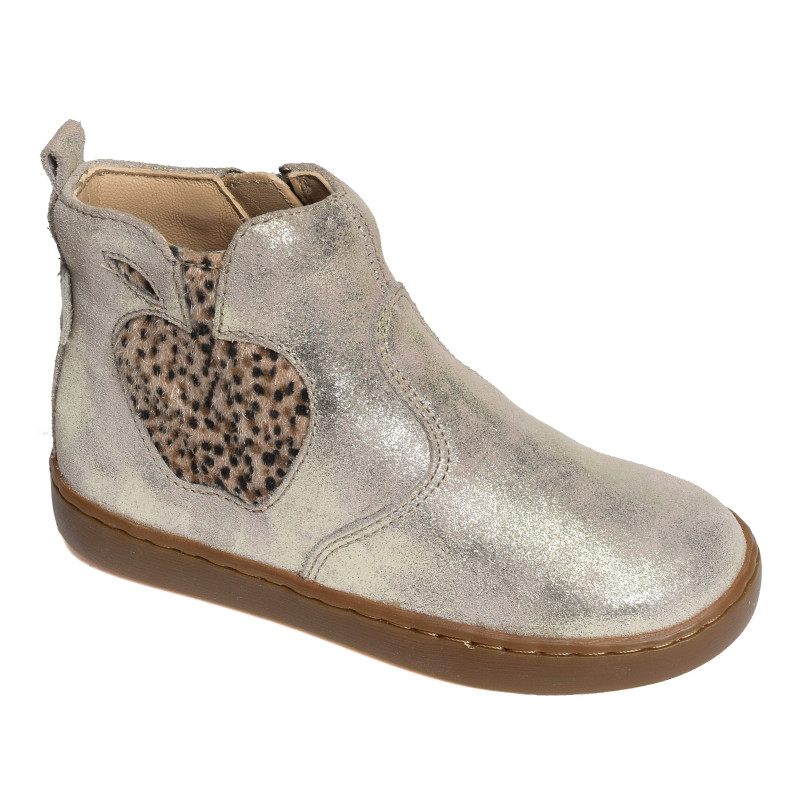 PLAY NEW APPLE Platine Léopard, Chelsea boots Shoopom