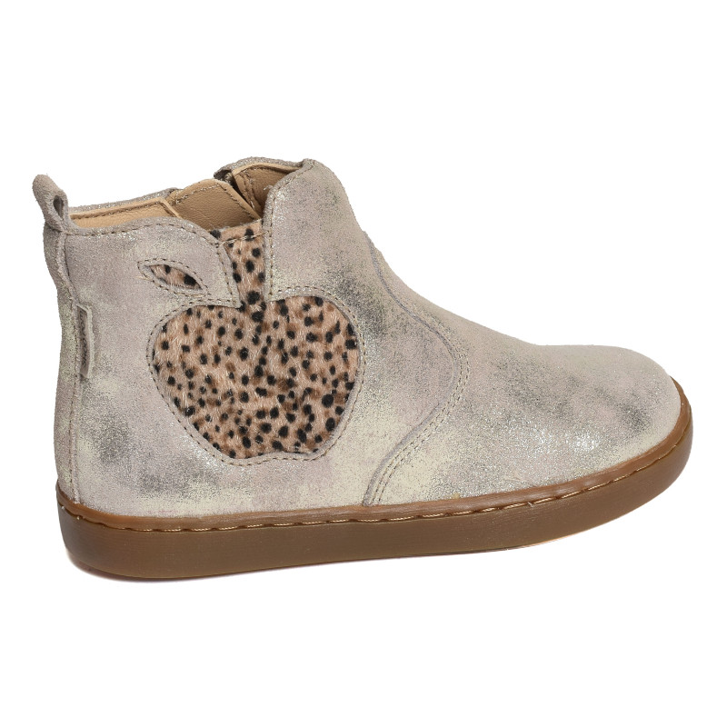 PLAY NEW APPLE Platine Léopard, Chelsea boots Shoopom