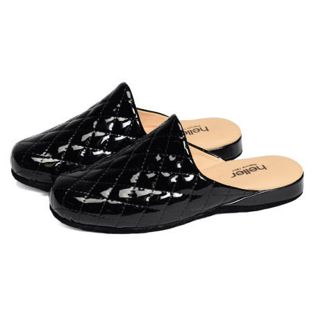 VISTO Verni Noir, Mules Heller