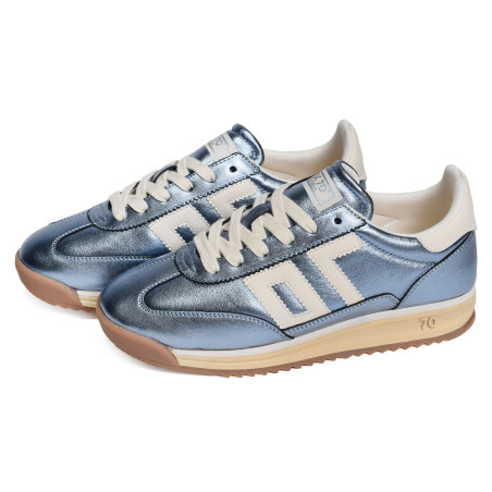JOGGER METALLIC Bleu Métallisé, Baskets running Back 70