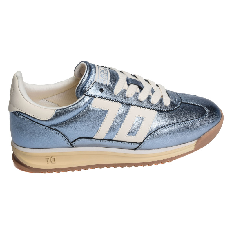 JOGGER METALLIC Bleu Métallisé, Baskets running Back 70