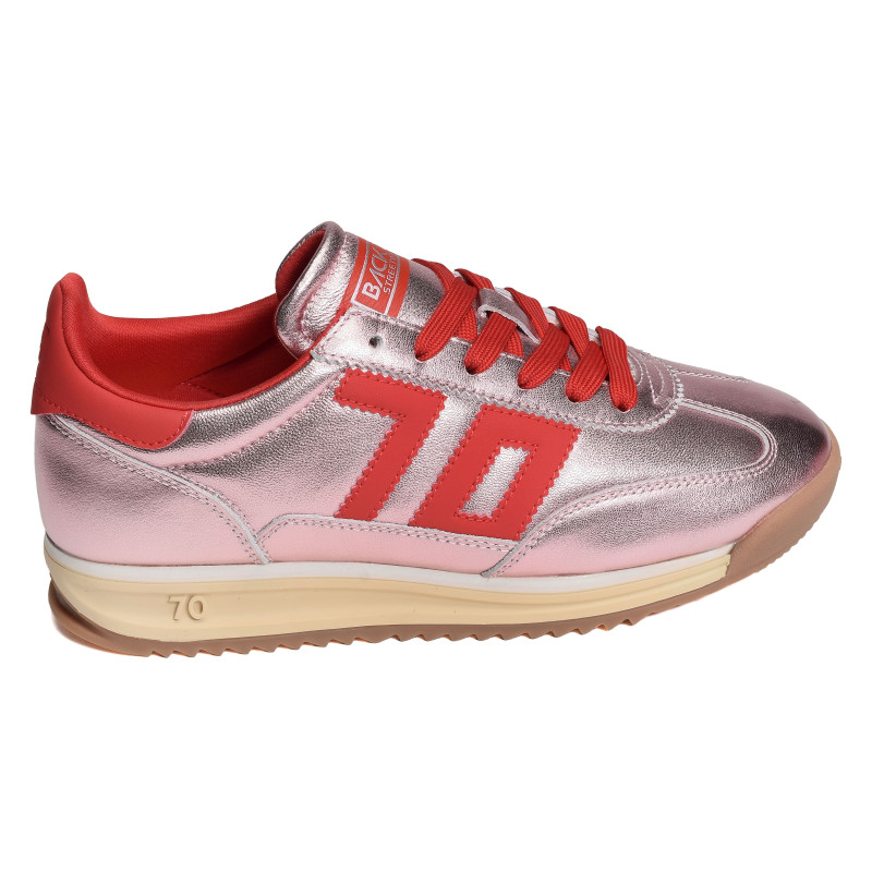 JOGGER METALLIC Rose Rouge, Baskets running Back 70