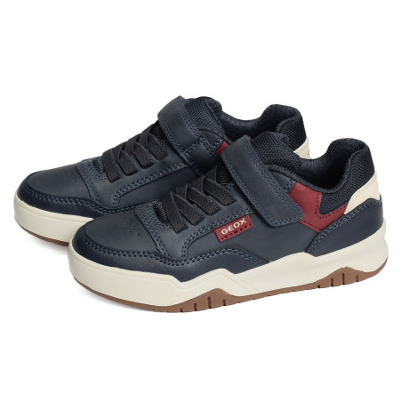J PERTH BE Marine Rouge, Sneakers basses Geox