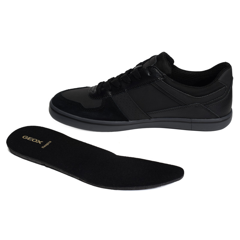 U ELVER A Noir, Sneakers basses Geox