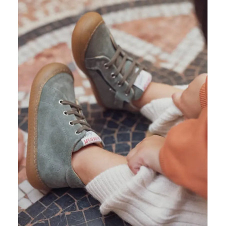 YAKA WALK BOY Kaki, Chaussures à Lacets Pom d'Api