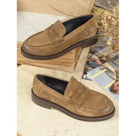 EVA Taupe, Mocassins Paoyama