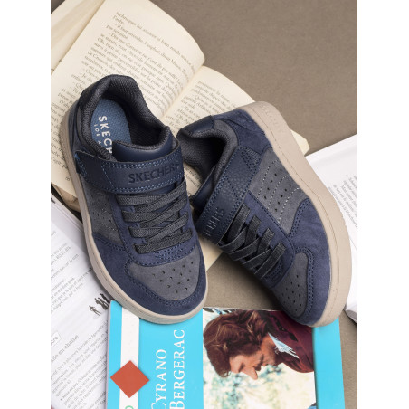 QUICK STREET SMOOTH AVENUE Marine, Sneakers basses Skechers