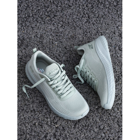 BOBS SQUAD CHAOS Vert Eau, Baskets running Skechers