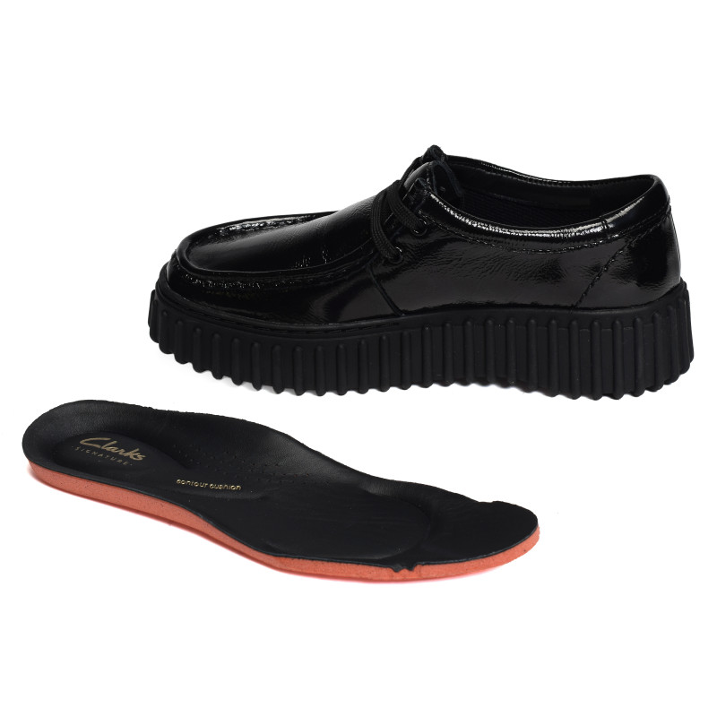 TORHILL BEE Verni Noir, Richelieus Clarks