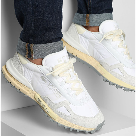 MENS ELITE ACTIVE SNEAKERS Blanc Jaune, Baskets running Lacoste