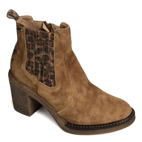 TERAFOU Camel Serpent, Bottines Geo Reino