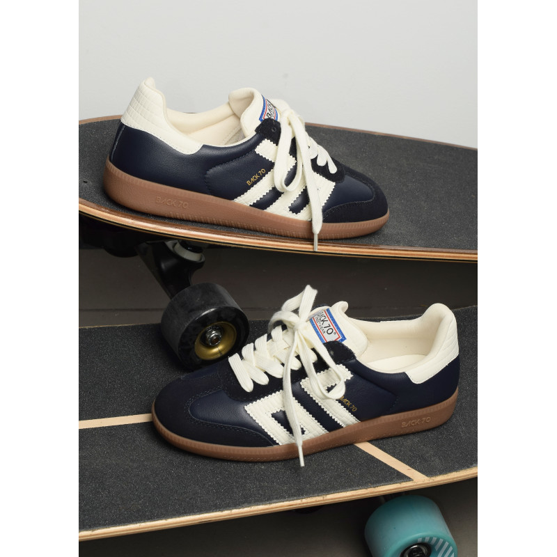 CLOUD NAPPA Marine, Sneakers basses Back 70
