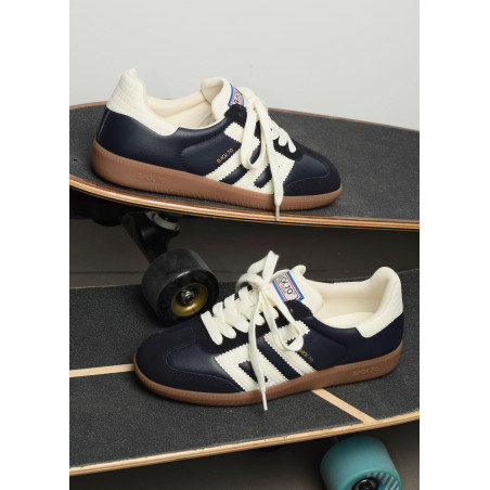 CLOUD NAPPA Marine, Sneakers basses Back 70