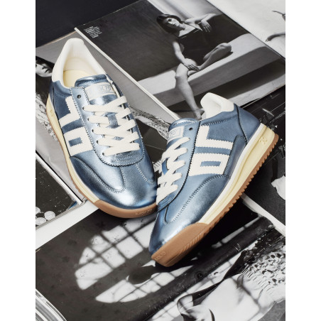 JOGGER METALLIC Bleu Métallisé, Baskets running Back 70