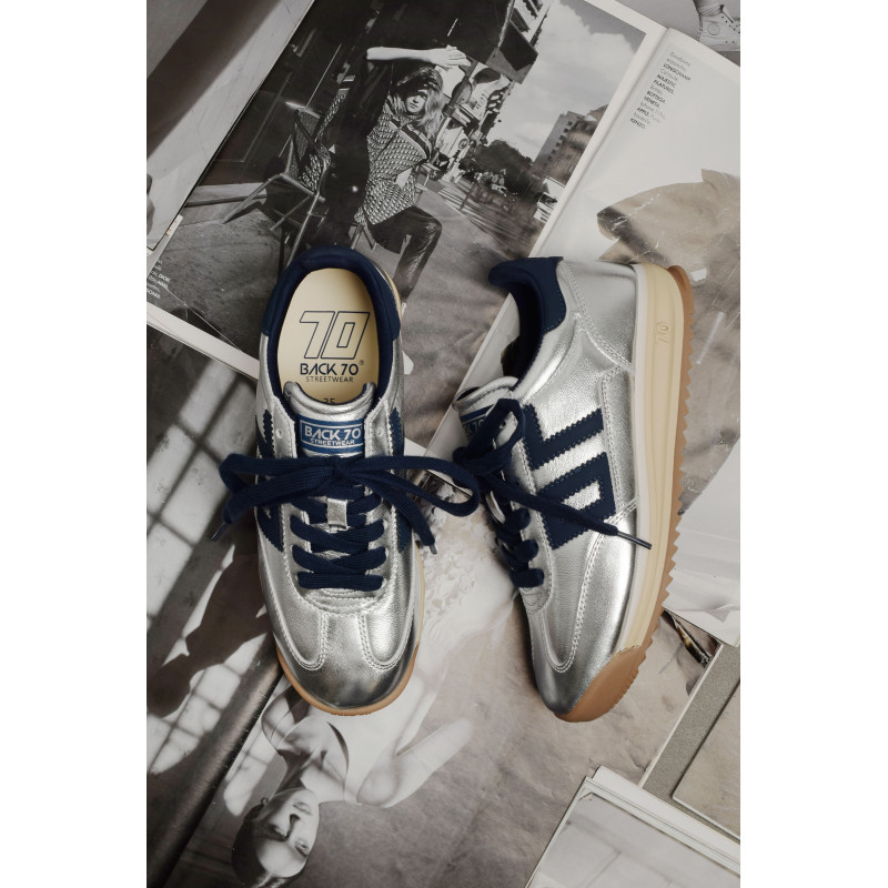 JOGGER METALLIC Argent, Baskets running Back 70