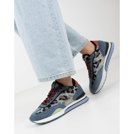 ART BLUE Bleu, Baskets running Hoff