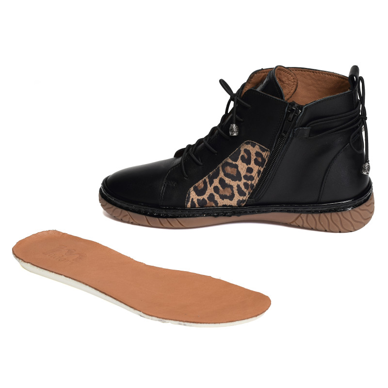 MISAR Noir Léopard, Bottillons Madory