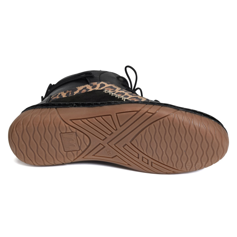 MISAR Noir Léopard, Bottillons Madory