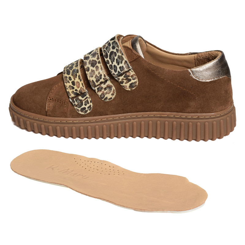 EPACTE Camel Léopard, Sneakers basses K.Mary