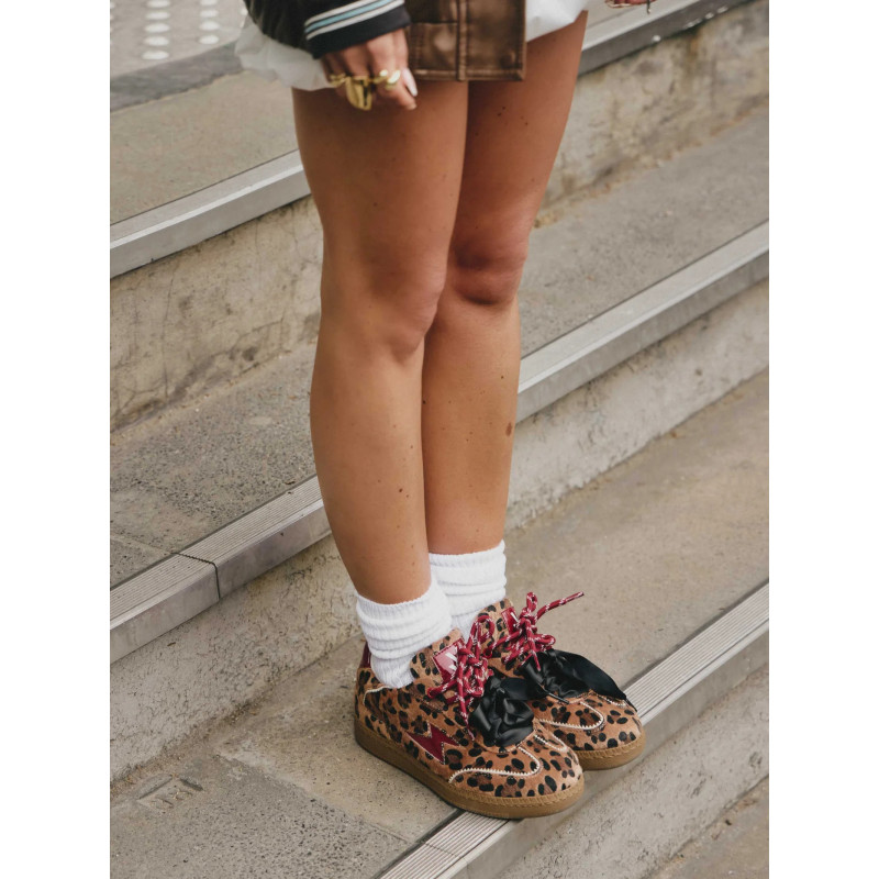 LEO Léopard, Sneakers basses Vanessa Wu