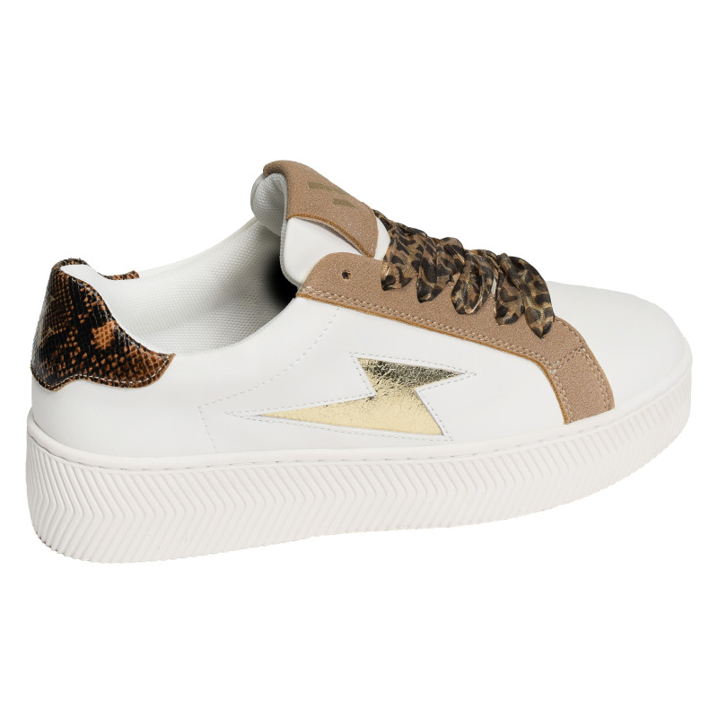 MILIE Blanc Léopard, Sneakers basses Vanessa Wu