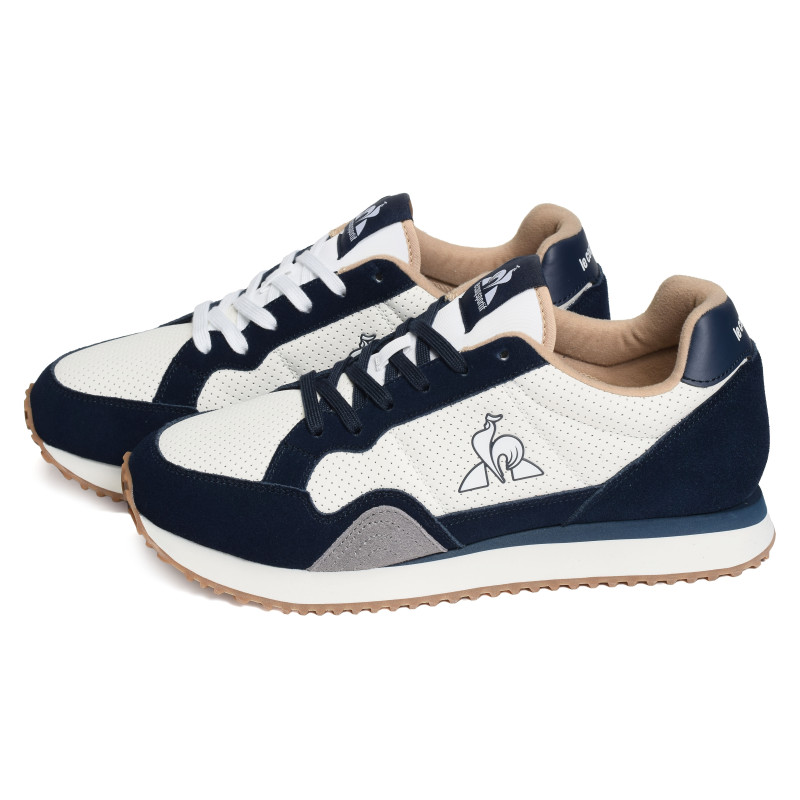 JET STAR Blanc Marine, Baskets running Le Coq Sportif