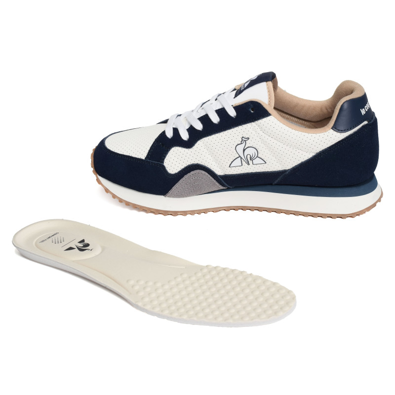 JET STAR Blanc Marine, Baskets running Le Coq Sportif