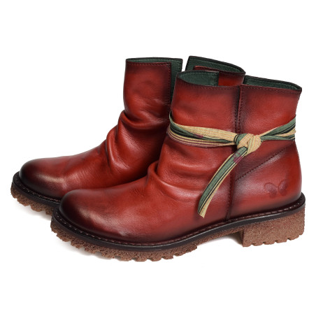 E013 Rouge, Bottines Felmini