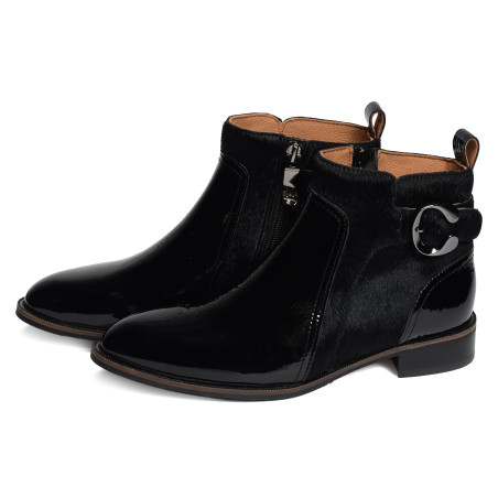 SORMA Verni Noir, Bottines Mam'zelle
