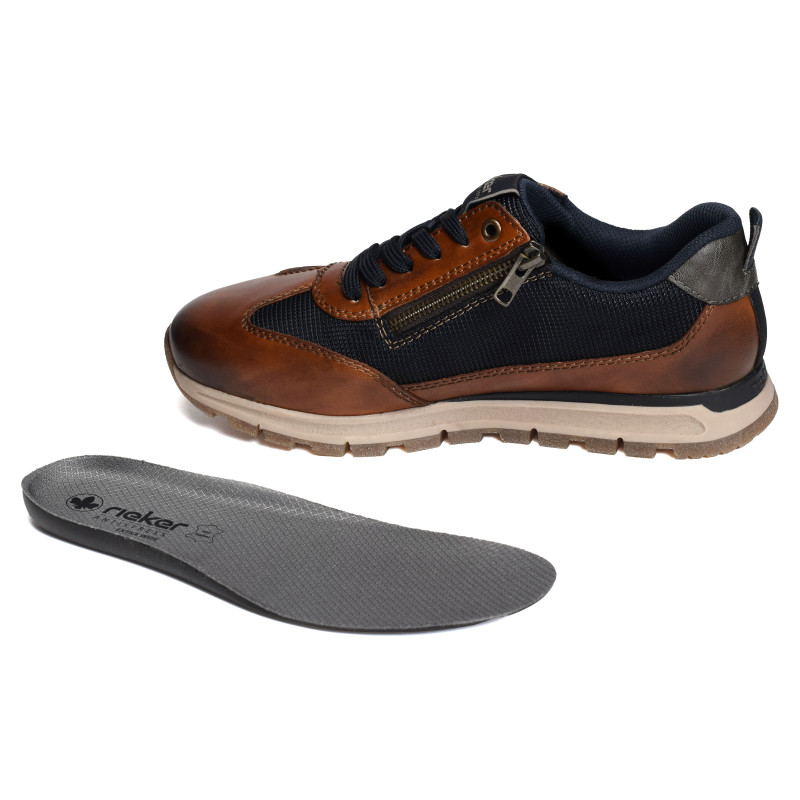 B0507 Marron Marine, Baskets running Rieker