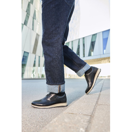 14706 Noir, Chaussures de Ville Rieker