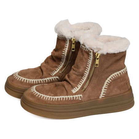 CHILL HI Camel Blanc, Boots Iqônic