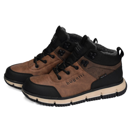 SAMPER AC237 Noir Marron, Boots Bugatti