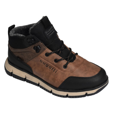 SAMPER AC237 Noir Marron, Boots Bugatti