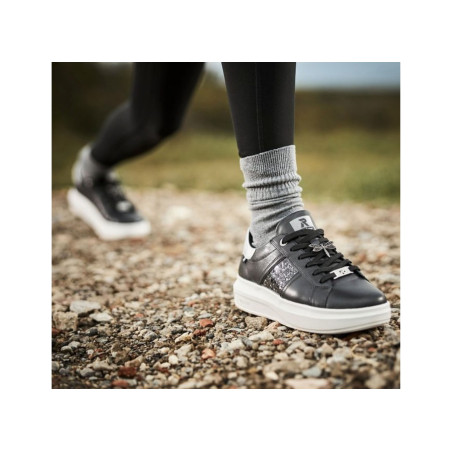 W1202 Noir, Sneakers basses Rieker