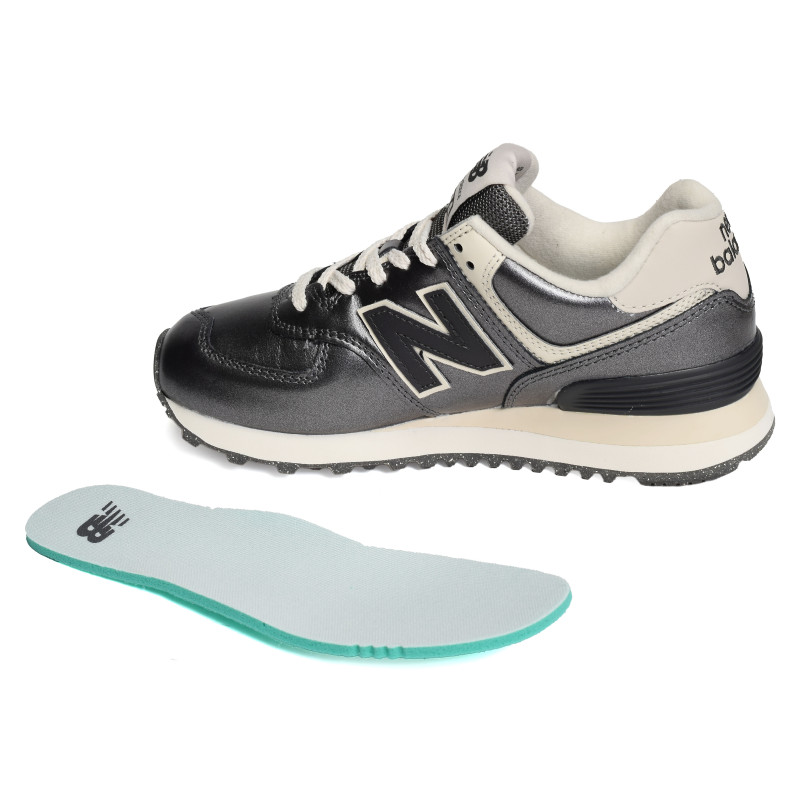 WL574 Gris Métallisé, Sneakers basses New Balance