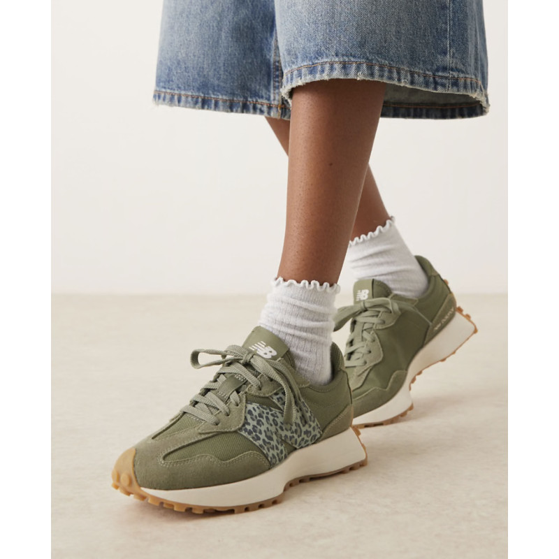 WS327 Kaki Léopard, Baskets running New Balance
