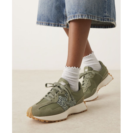 WS327 Kaki Léopard, Baskets running New Balance