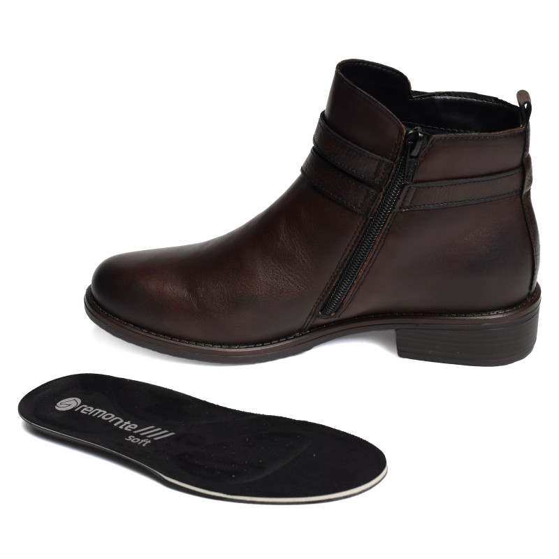 D0F77 Chocolat, Bottines Remonte