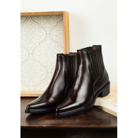 L89201 Marron, Santiags  MJUS