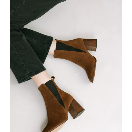 SIXTINE Marron, Chelsea boots Maison Toufet