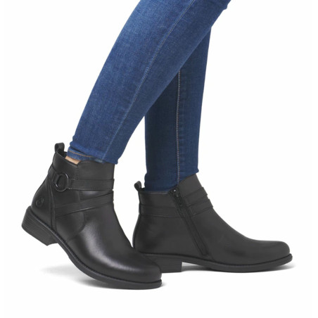 D0F77 Noir, Bottines Remonte