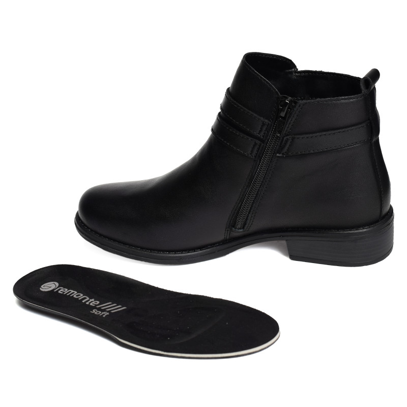 D0F77 Noir, Bottines Remonte