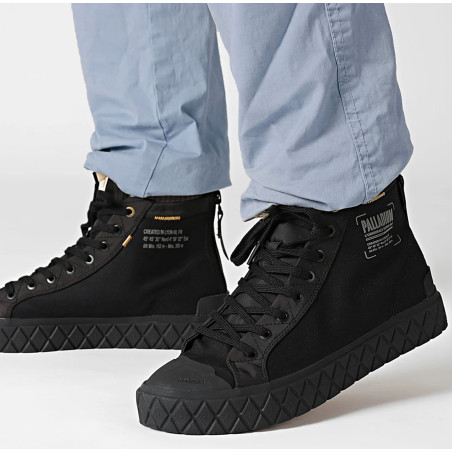 PALLA ACE DETROIT Noir, Chaussures montantes Palladium
