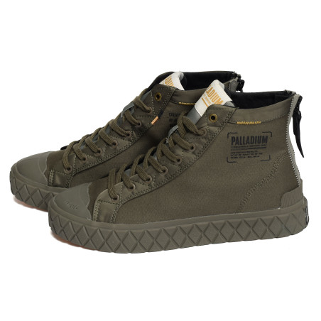 PALLA ACE DETROIT Kaki, Chaussures montantes Palladium
