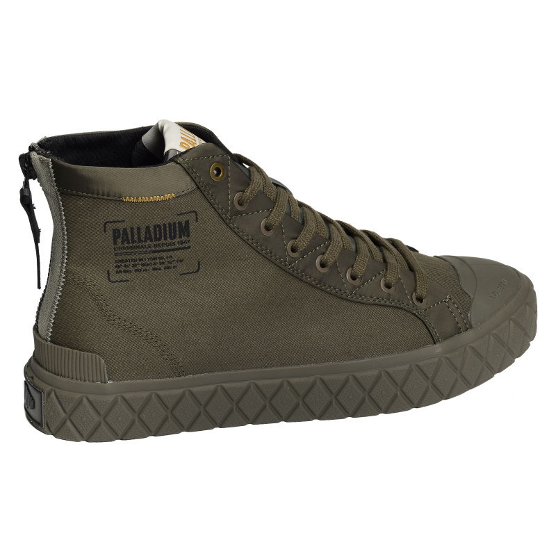 PALLA ACE DETROIT Kaki, Chaussures montantes Palladium