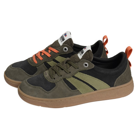 PALLACUP FLAME SDE Kaki, Sneakers basses Palladium