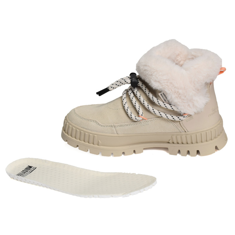 PALLASHOCK LO HIVER Ecru, Boots Palladium