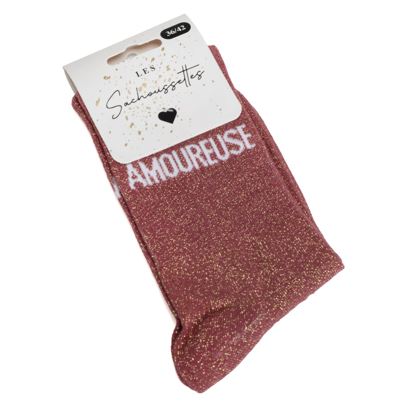 AMOUREUSE Rose Foncé, Chaussettes Les Sachoussettes