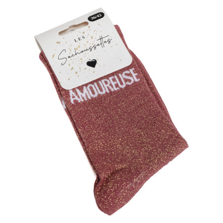 AMOUREUSE Rose Foncé, Chaussettes Les Sachoussettes